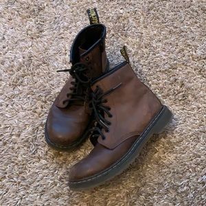 Brown Zip up Doc Marten Boots
